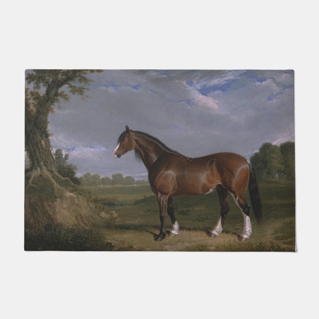 Clydesdale Stallion (Thoroughbred Horse) (Animal) Doormat (Front)