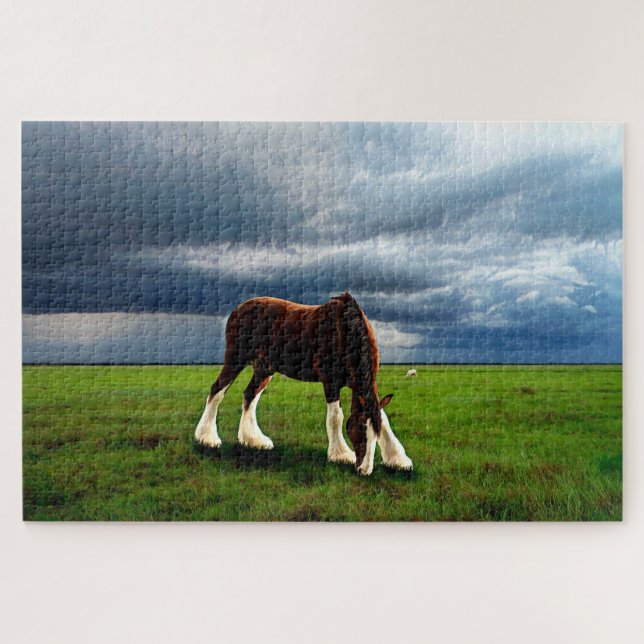 Clydesdale Storm Jigsaw Puzzle (Horizontal)