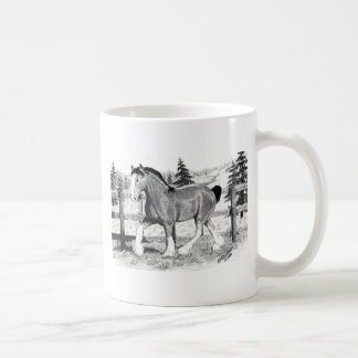 Clyesdale in field Mug