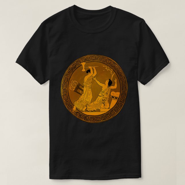 Clytemnestra Killing Cassandra Red Figure Ancient  T-Shirt (Design Front)