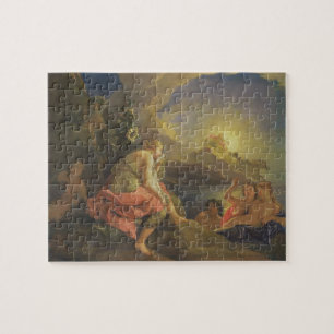 Clytie Transformed into a Sunflower, 1688 (oil on Jigsaw Puzzle