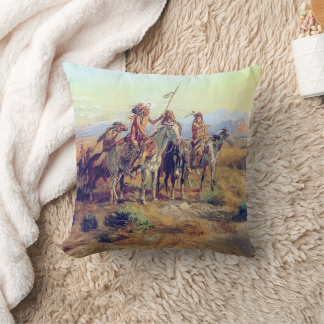 CM Russell Le Scouts Fine Art Coussin (Couverture)