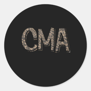 Cma Certified Medical Assistant Nurse Classic Round Sticker