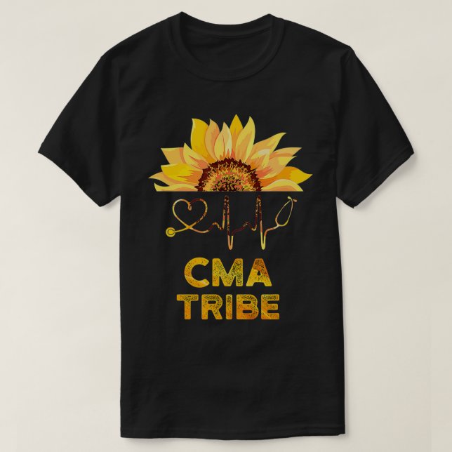 CMA Certified Medical Assistant Team Assisting  T-Shirt (Design Front)
