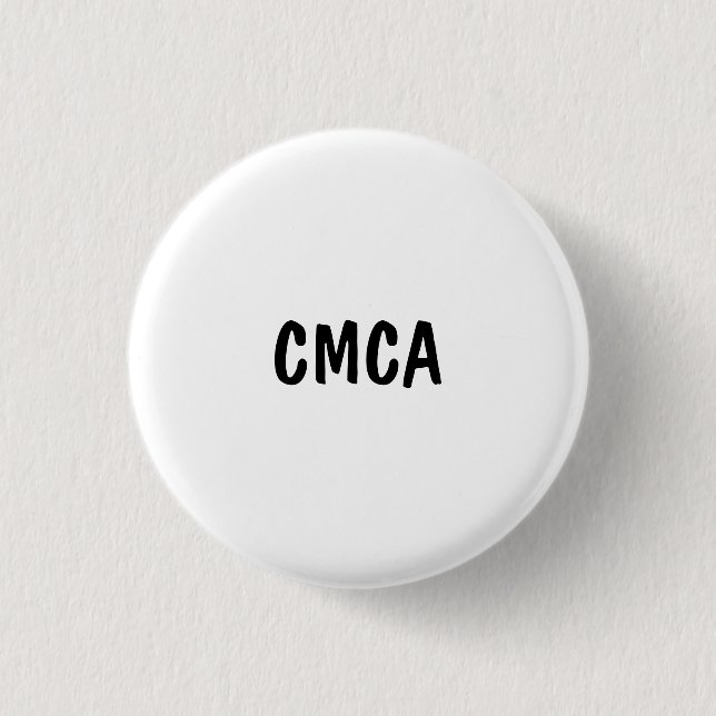 CMCA 1 INCH ROUND BUTTON (Front)