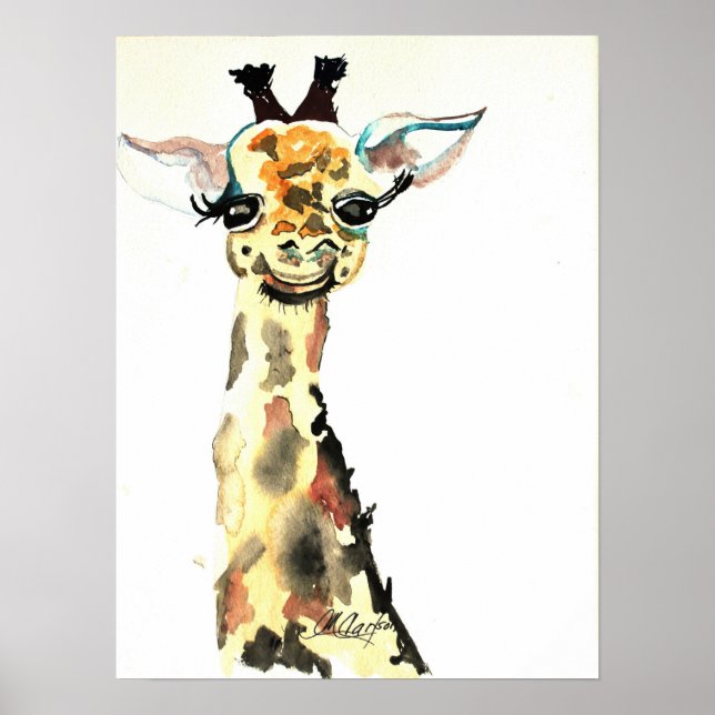 CMCarlson Cute Giraffe Poster (Front)