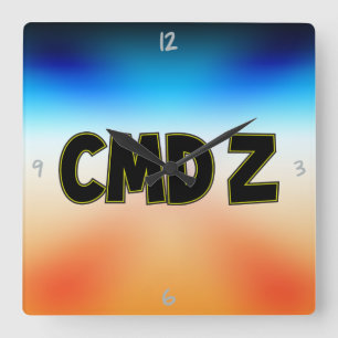CMD Z  SQUARE WALL CLOCK