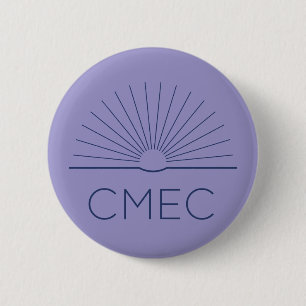 CMEC Button - purple with navy logo