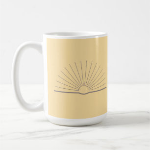 CMEC Coffee Mug - 15 oz, light yellow with grey