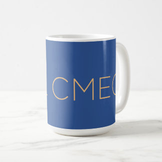 CMEC Coffee Mug - 15-oz, Program 9, blue w/peach