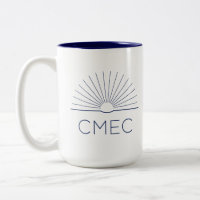 CMEC Two-Toned Mug - 15 oz, navy logo and interior