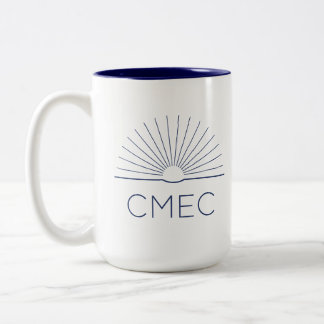 CMEC Two-Toned Mug - 15 oz, navy logo and interior