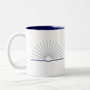 CMEC Two-Toned Mug - navy logo and interior