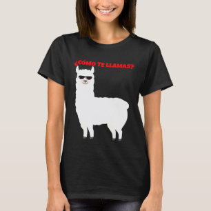 Cmo Te Llamas Llamacorn Spanish Alpaca T-Shirt