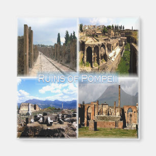 CMP010 NAPLES, RUINS OF POMPEII, POMPEI, Fridge Magnet
