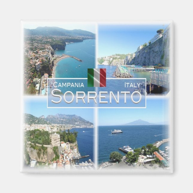 CMP018 SORRENTO, Campania, Italy, Fridge Magnet (Front)