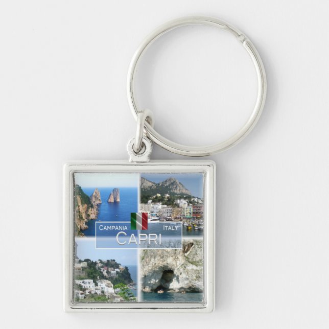 CMP020 CAPRI, Campania, Italy, Keychain (Front)
