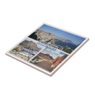 CMP030 NAPLES, MOUNT VESUVIUS, Italy, Tile