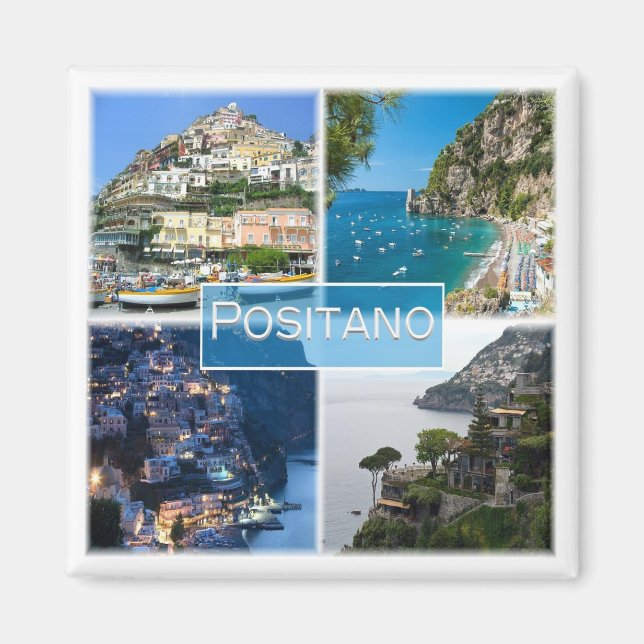 CMP033 POSITANO, AMALFI COAST, Italy, Fridge Magnet (Front)