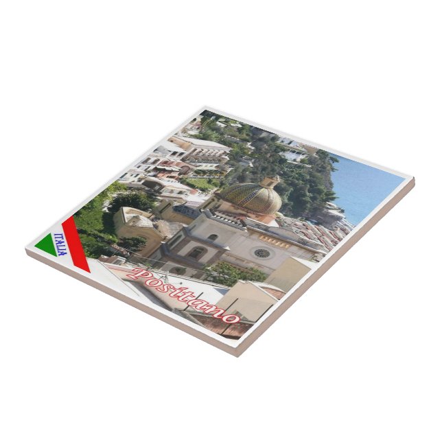 CMP046 POSITANO, AMALFI COAST, Italy, Tile (Side)
