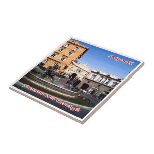 CMP051 ARTICHOKE FOUNTAIN, Italy, Tile