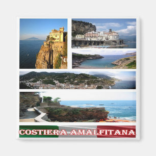 CMP093 AMALFI COAST, Mosaic, Italy, Fridge Magnet