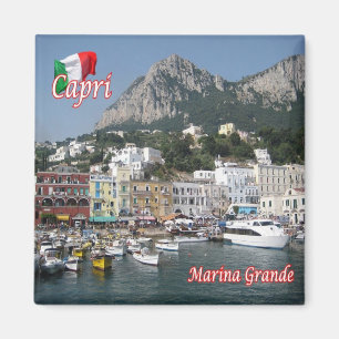CMP122 CAPRI, Marina Grande Port, Fridge Magnet