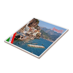 CMP139 AMALFI, Panorama, Italy, Tile