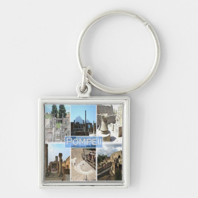CMP155 POMPEII the ruins, Pompei, Campania, Keychain (Front)