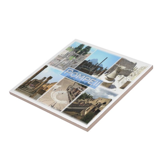 CMP155 POMPEII the ruins, Pompei, Campania, Tile (Side)