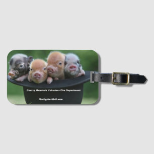CMVFD Pigs In A Hat Bag Tag