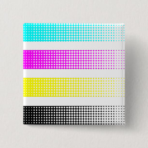 CMYK 2 INCH SQUARE BUTTON