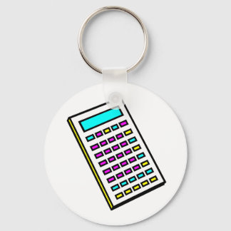 CMYK Calculator Retro Graphic Keychain