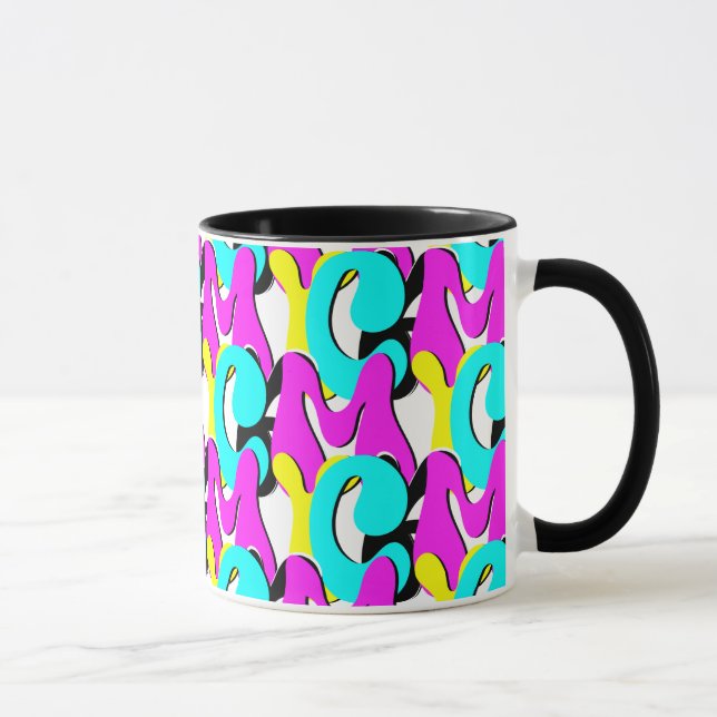 CMYK Funky Retro Mug (Right)