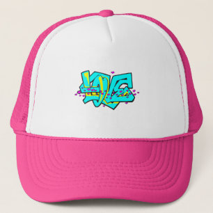 CMYK graffit LOVE word design Trucker Hat