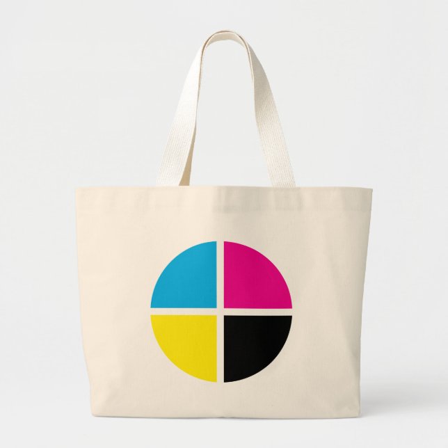 cmyk large tote bag (Front)