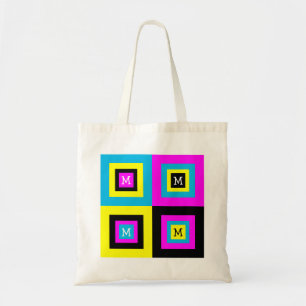 CMYK Monogram Tote Bag
