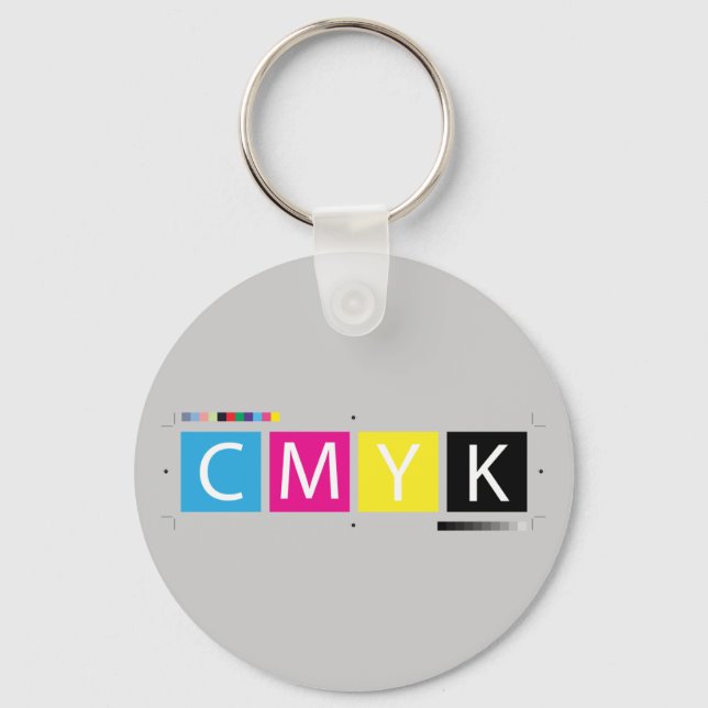 CMYK Pre-Press Colours Keychain (Front)