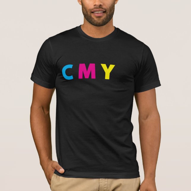 CMYK Shirt - Funny Black text (Front)
