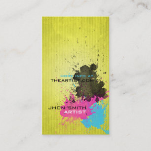 CMYK Splash Business Card