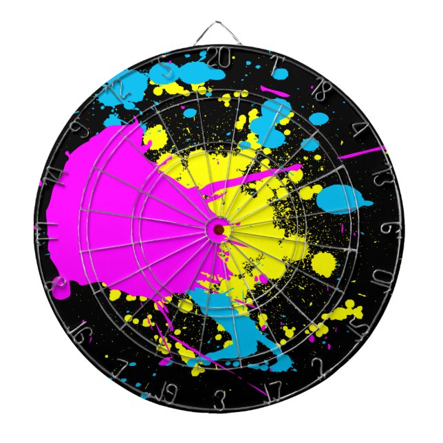 CMYK Splash Dartboard (Front)