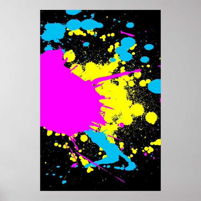 CMYK Splash Poster (Front)