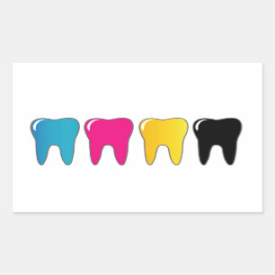 CMYK tooth Sticker