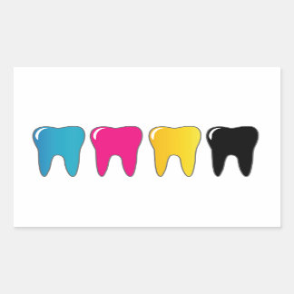 CMYK tooth Sticker