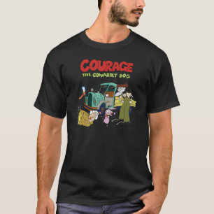 CN Courage The Cowardly Dog Group Shot Logo T-Shirt