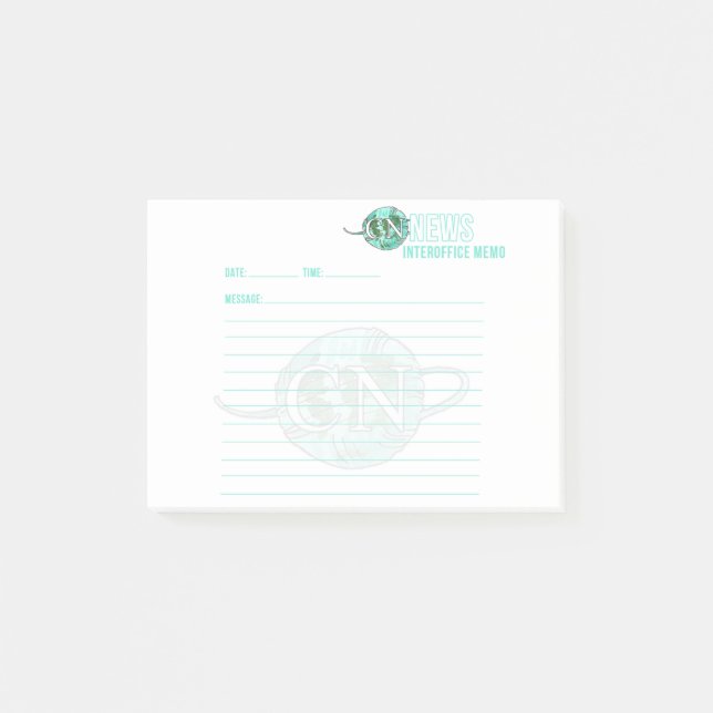 CN News Interoffice Memo stickies! Post-it Notes (Front)