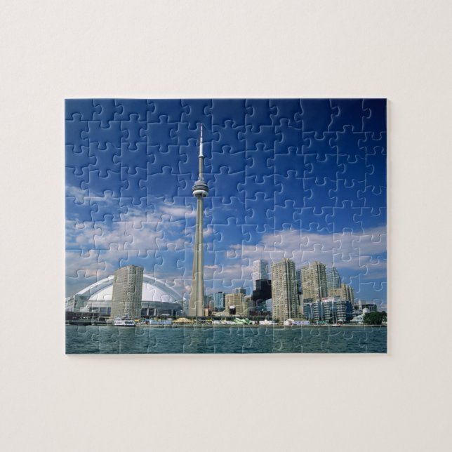 CN Tower and Skydome in Toronto, Ontario, Jigsaw Puzzle (Horizontal)