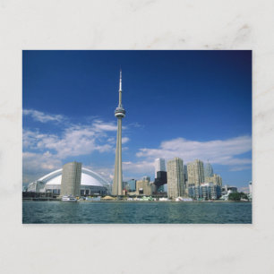CN Tower and Skydome in Toronto, Ontario, Postcard
