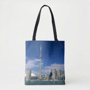 CN Tower and Skydome in Toronto, Ontario Tote Bag