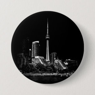 CN Tower Toronto Canada 1 3 Inch Round Button